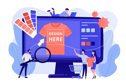 Design Here Blue